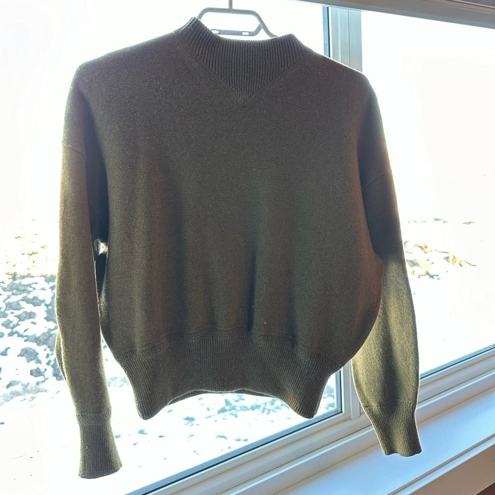 Isabel Marant Étoile mock neck olive sweater NWOT XS - Picture 3 of 9
